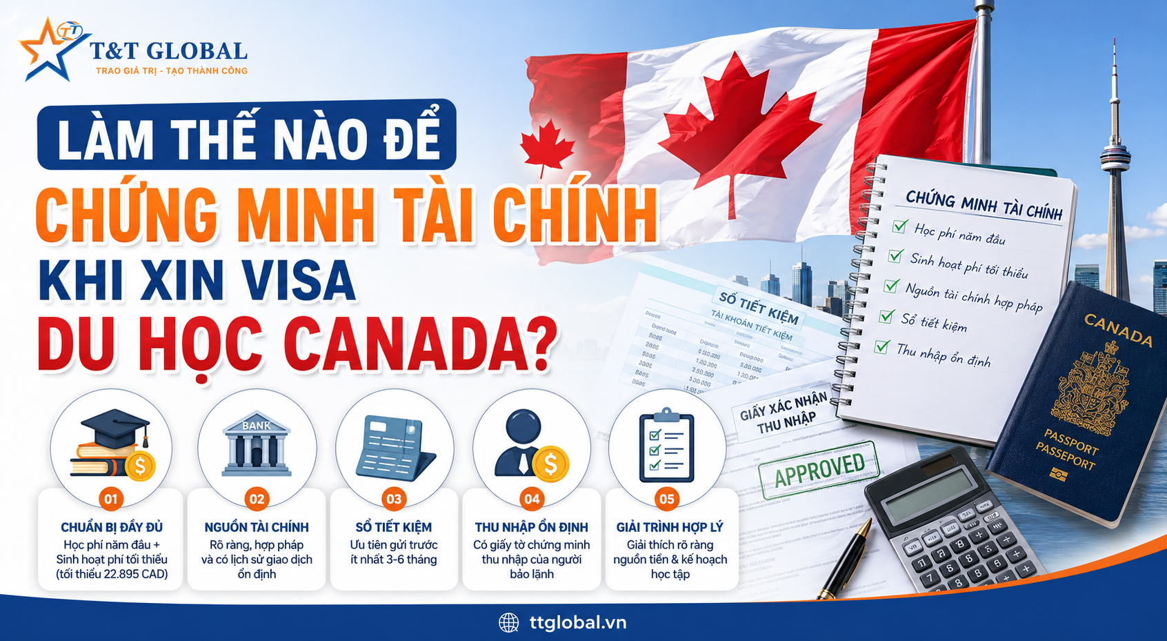 LÀM THẾ NÀO ĐỂ CHỨNG MINH TÀI CHÍNH KHI XIN VISA DU HỌC CANADA?